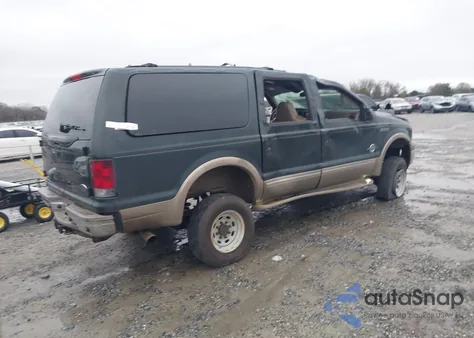 2002 Ford Excursion Limited из США, поврежденный, VIN 1FMSU43FX2EA42052